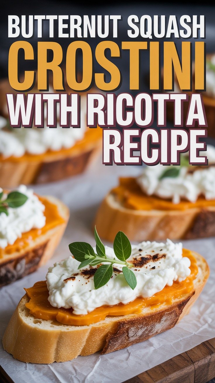 Butternut Squash Crostini with Ricotta