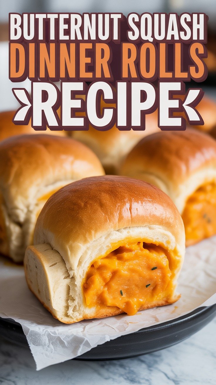 Butternut Squash Dinner Rolls