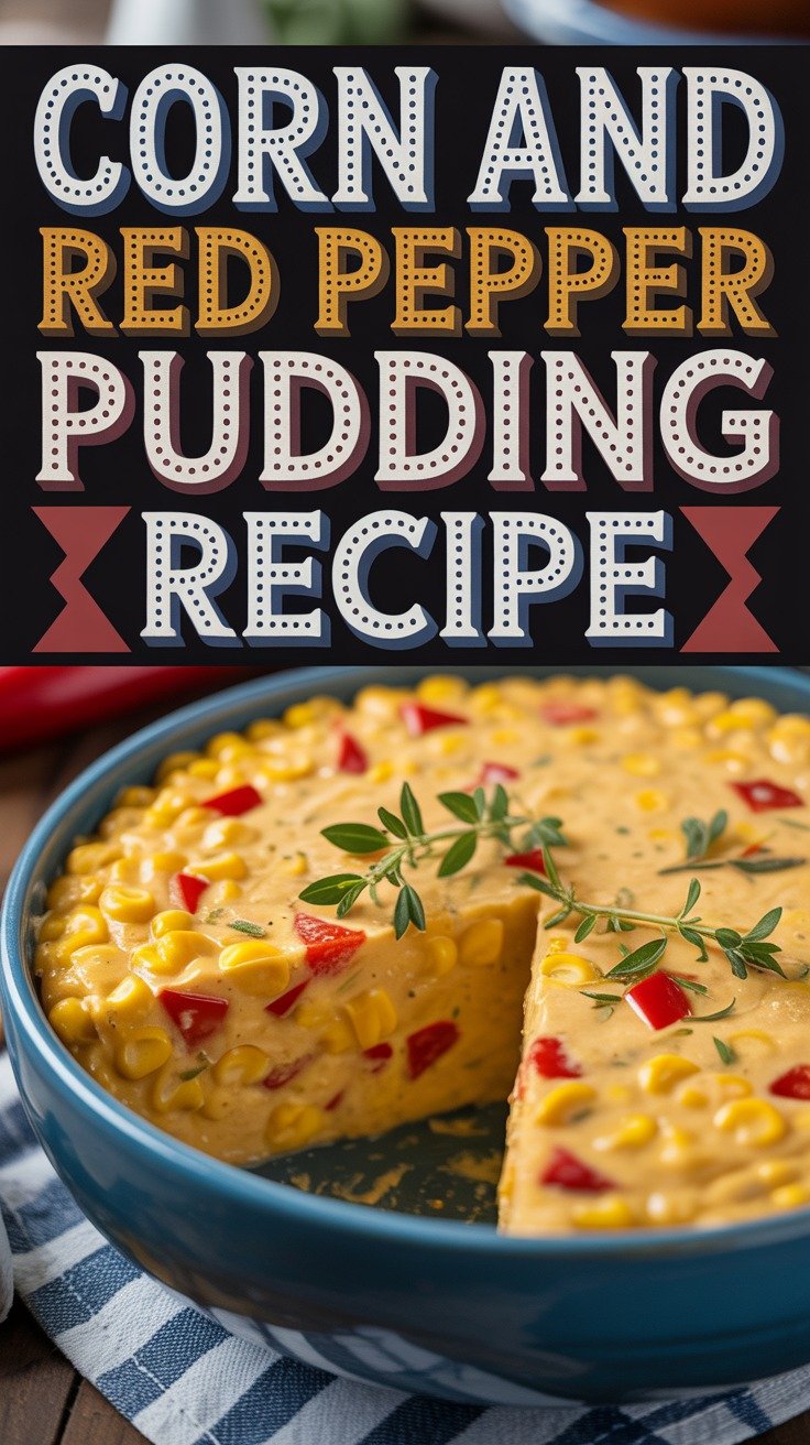 Corn and Red Pepper Pudding