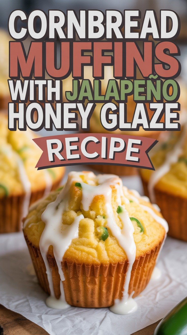Cornbread Muffins with JalapeƱo Honey Glaze