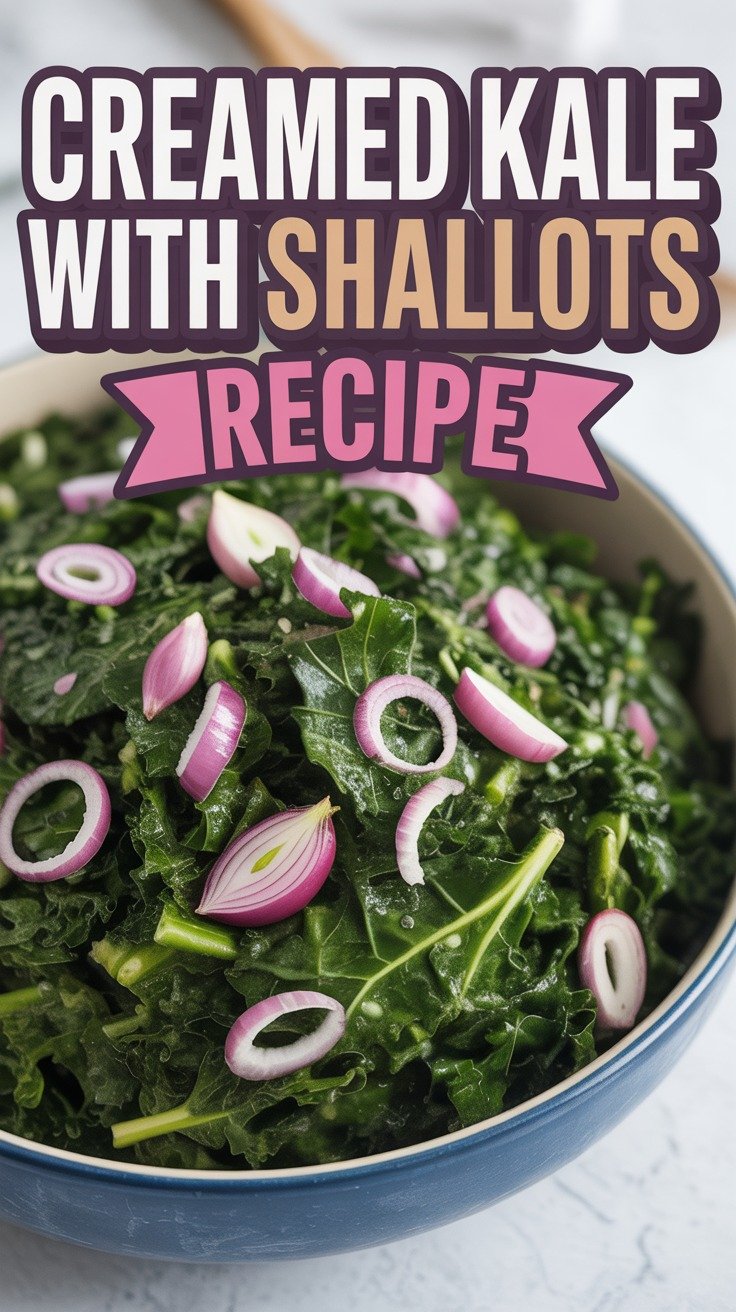 Creamed Kale with Shallots
