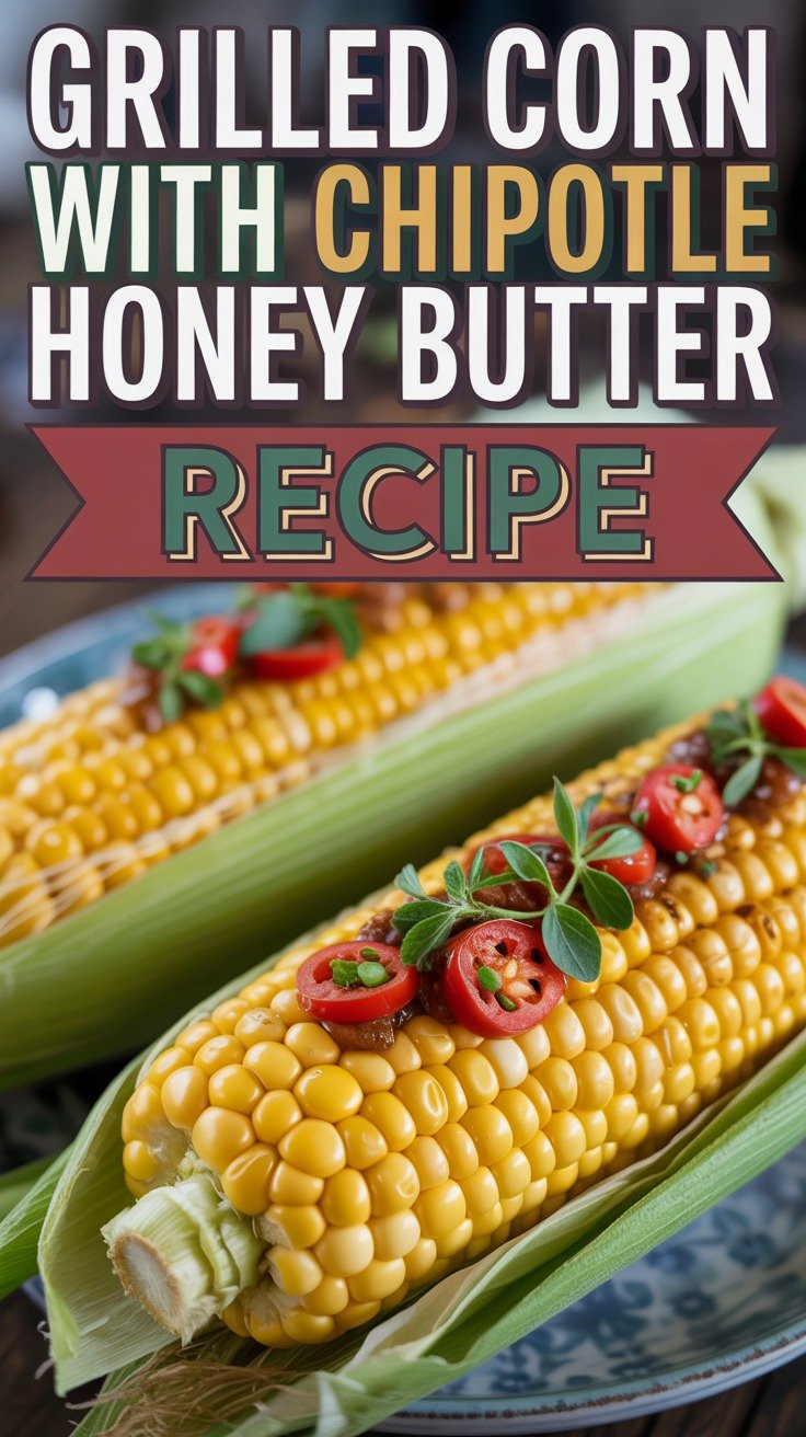 Grilled Corn with Chipotle Honey Butter