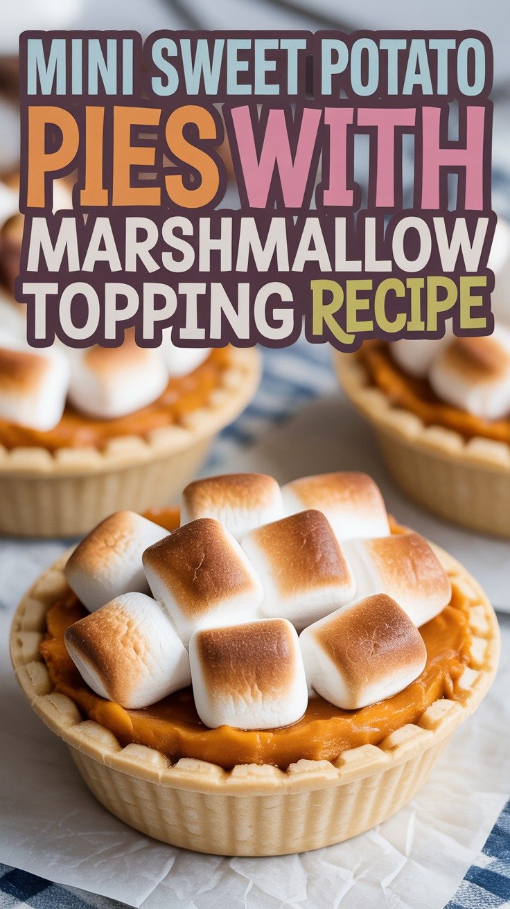 Mini Sweet Potato Pies with Marshmallow Topping