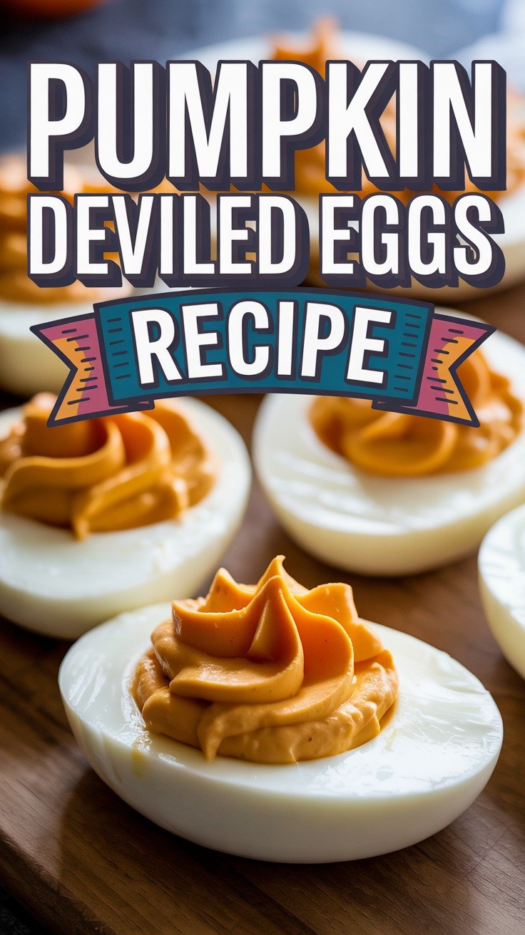 Pumpkin Deviled Eggs