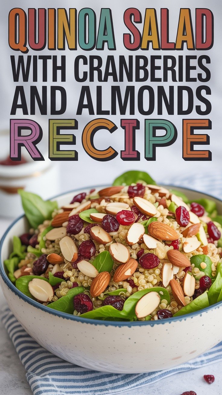 Quinoa Salad with Cranberries and Almonds