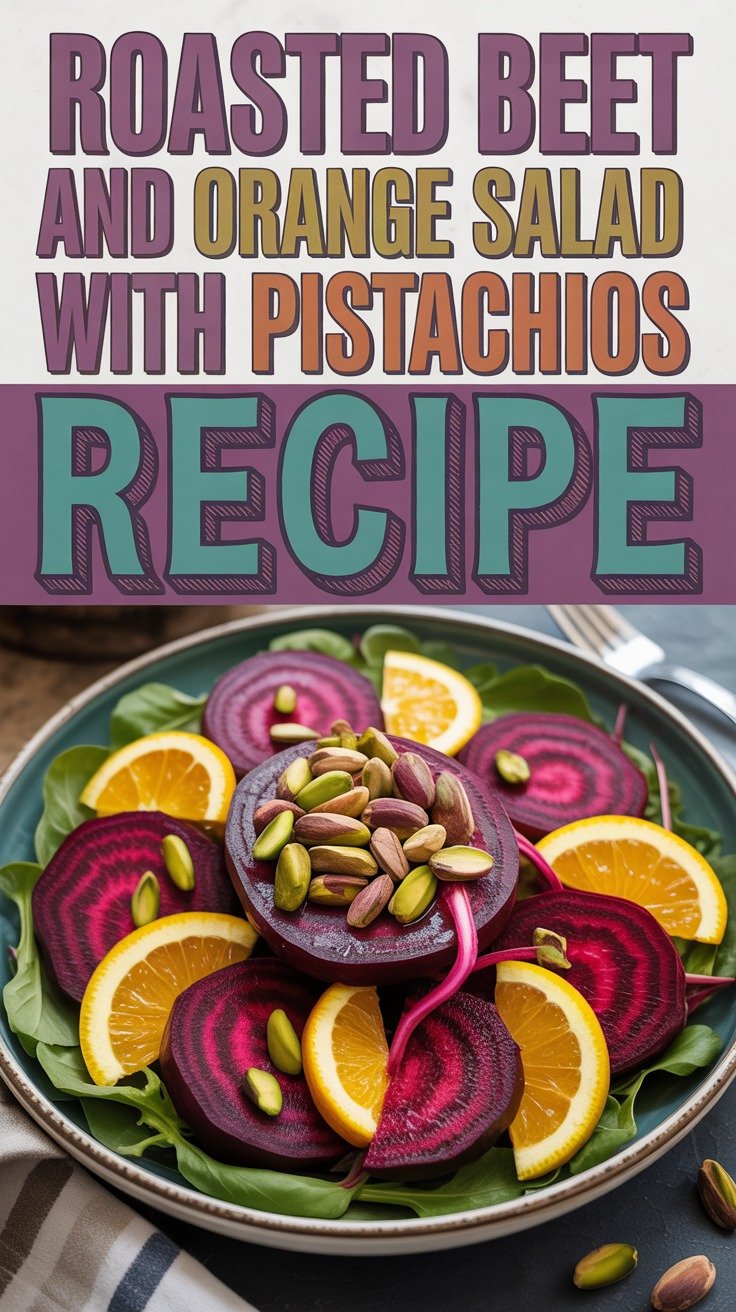 Roasted Beet and Orange Salad with Pistachios