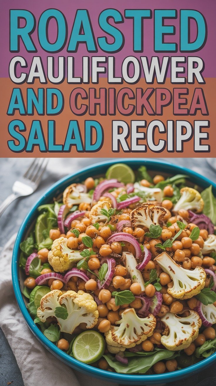 Roasted Cauliflower and Chickpea Salad
