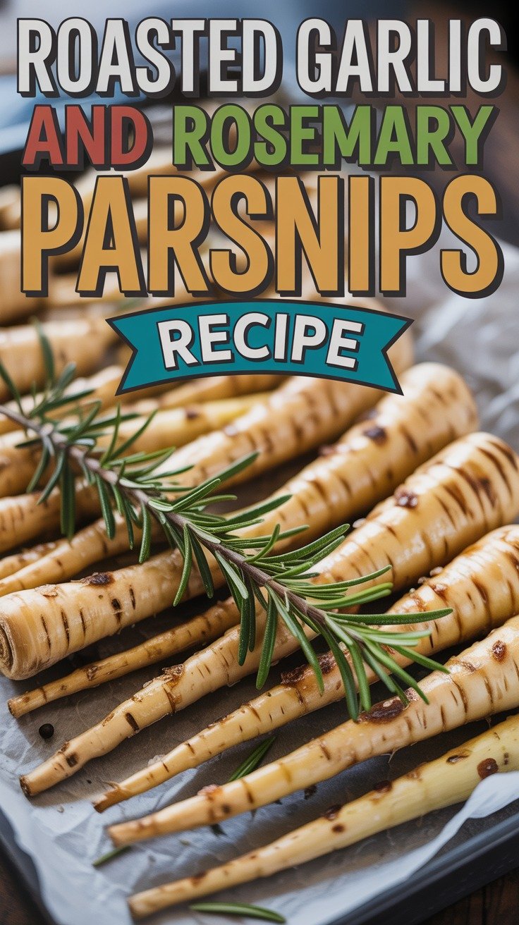 Roasted Garlic and Rosemary Parsnips