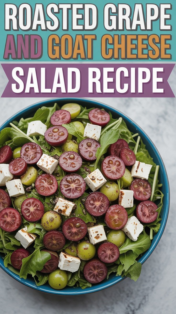 Roasted Grape and Goat Cheese Salad