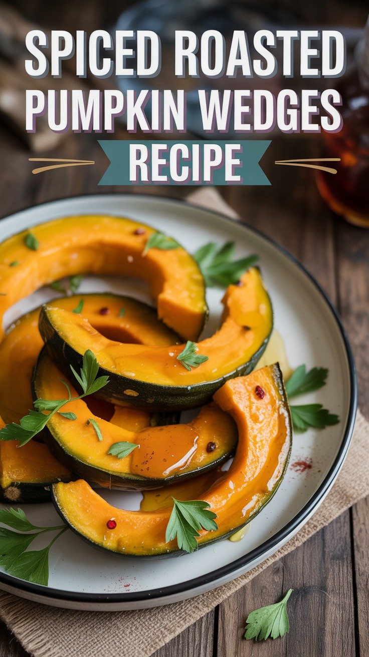 Spiced Roasted Pumpkin Wedges