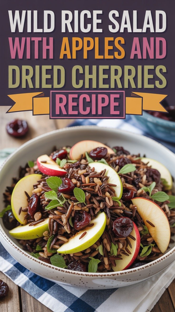 Wild Rice Salad with Apples and Dried Cherries