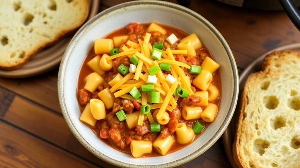 Slow Cooker Chili Cheese Mac
