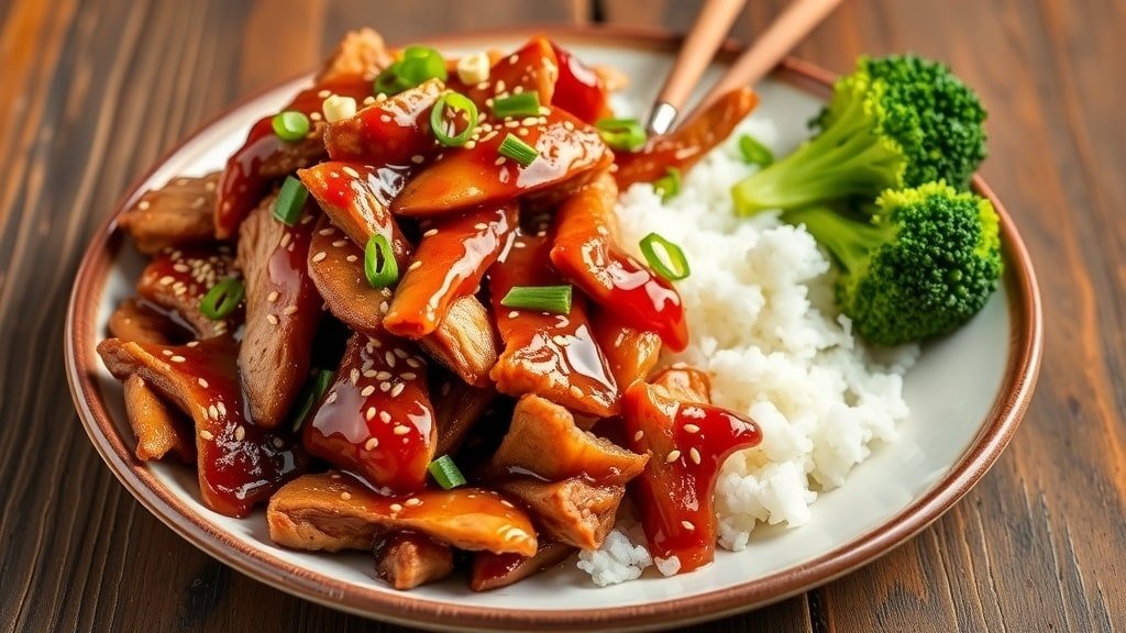 Crockpot Honey Sesame Pork