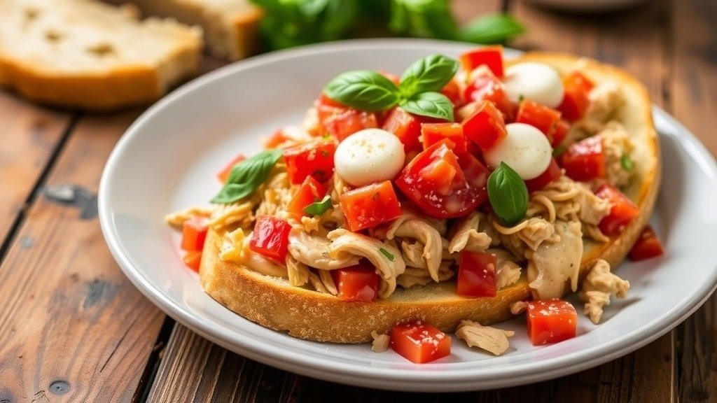 Slow Cooker Chicken Bruschetta