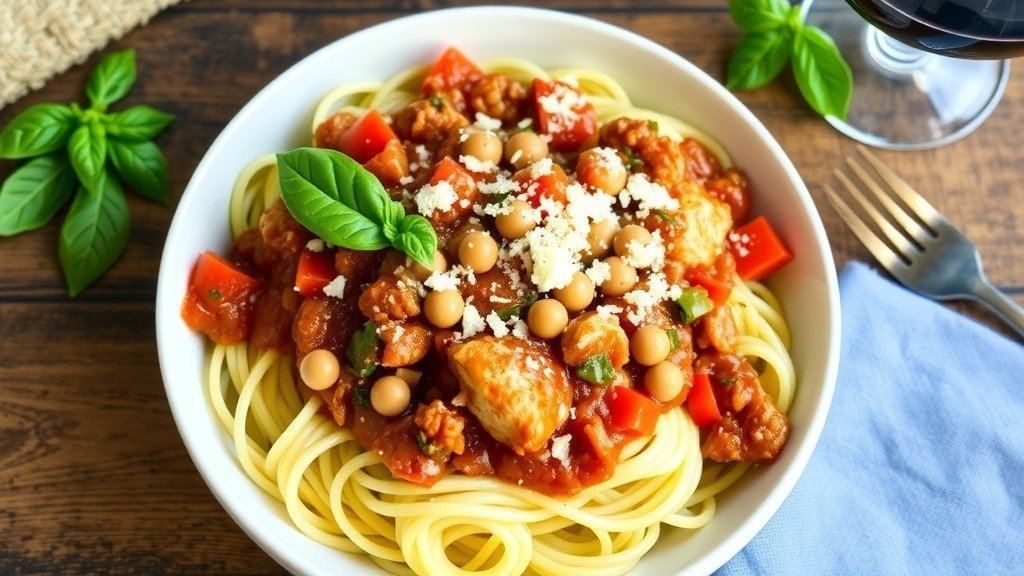 Crockpot Chicken Bolognese
