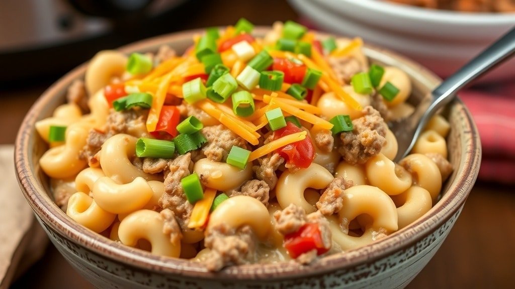 Crockpot Taco Mac and Cheese
