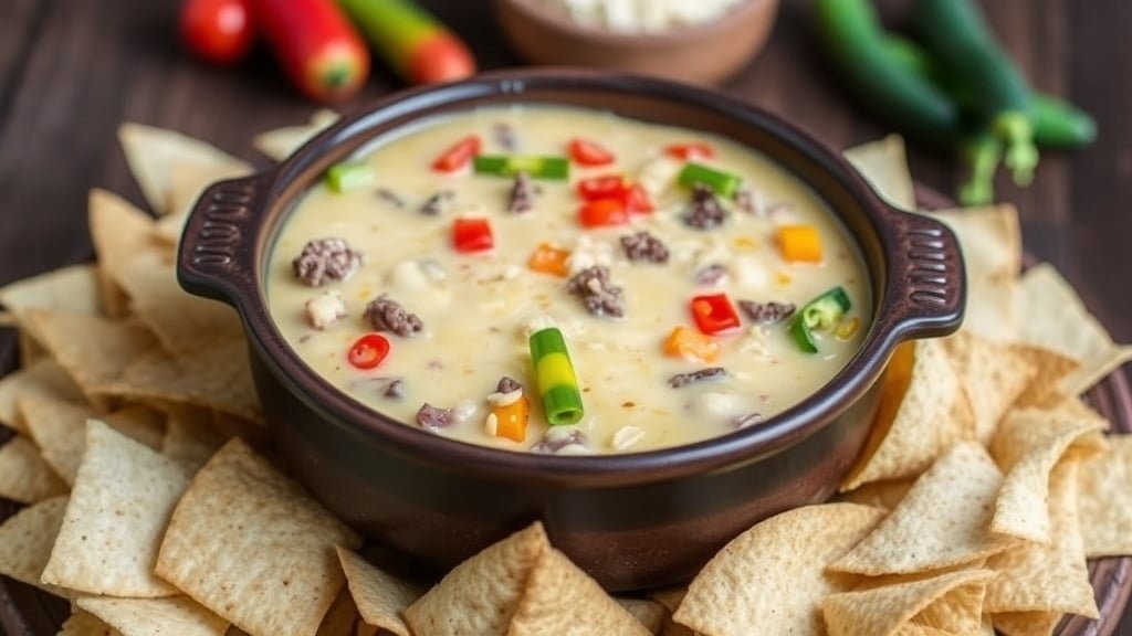 Crockpot Philly Cheesesteak Dip