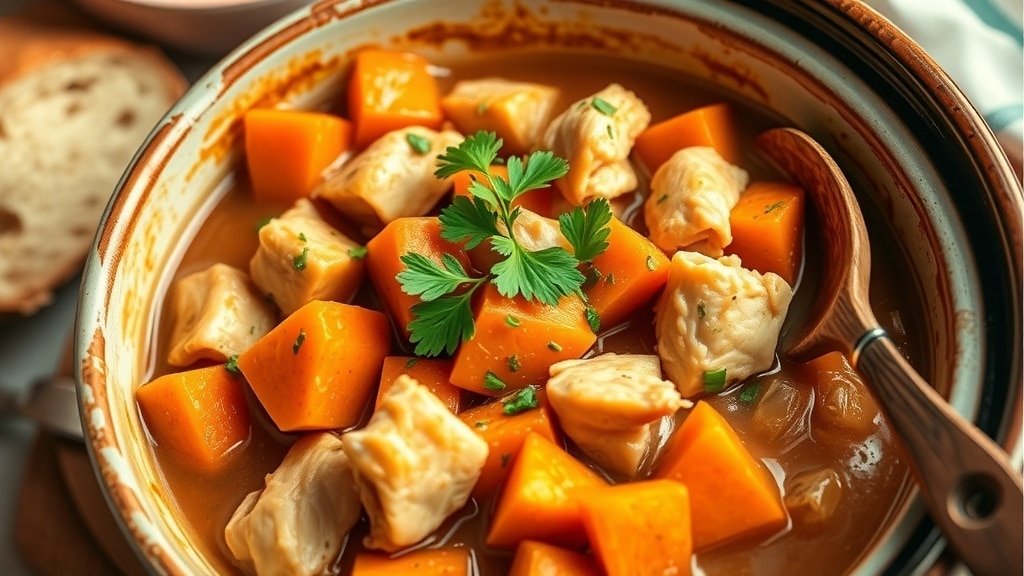 Crockpot Chicken and Sweet Potatoes