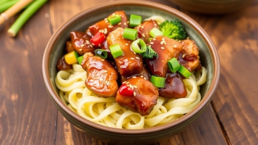 Slow Cooker Chicken Teriyaki Noodles