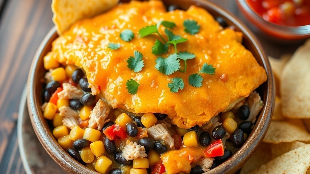 Slow Cooker Chicken Tamale Pie