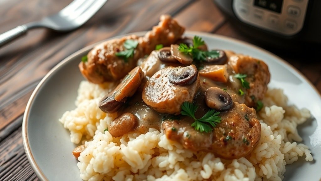 Crockpot Mushroom Chicken