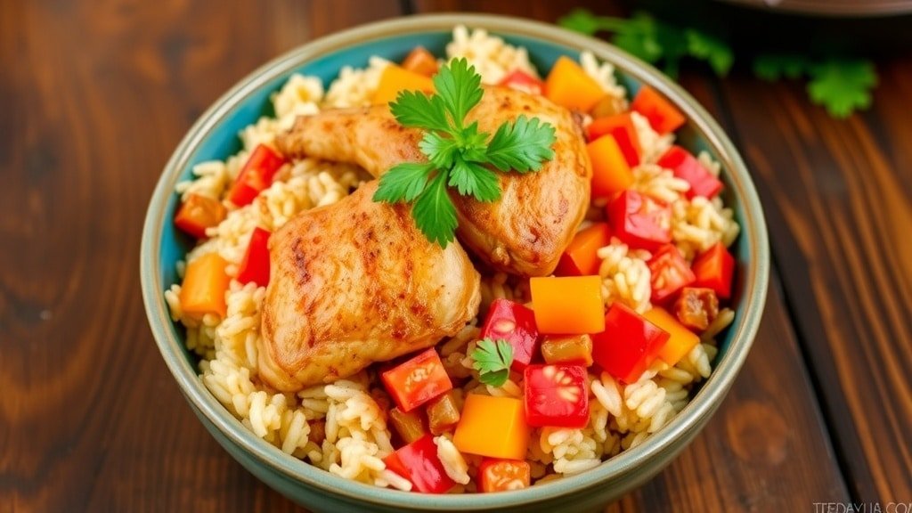 Crockpot Spanish Rice and Chicken