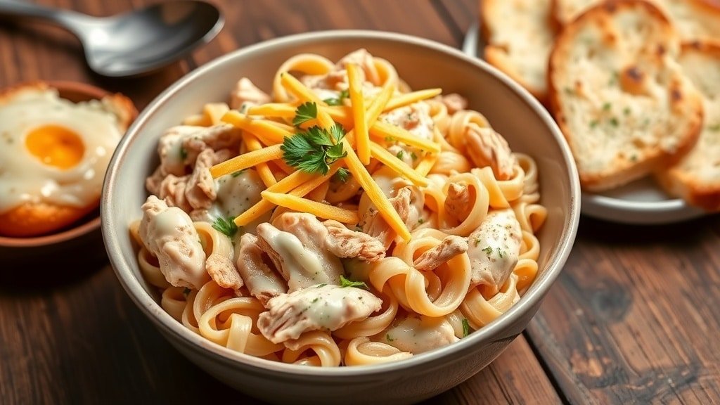 Slow Cooker Ranch Chicken Pasta