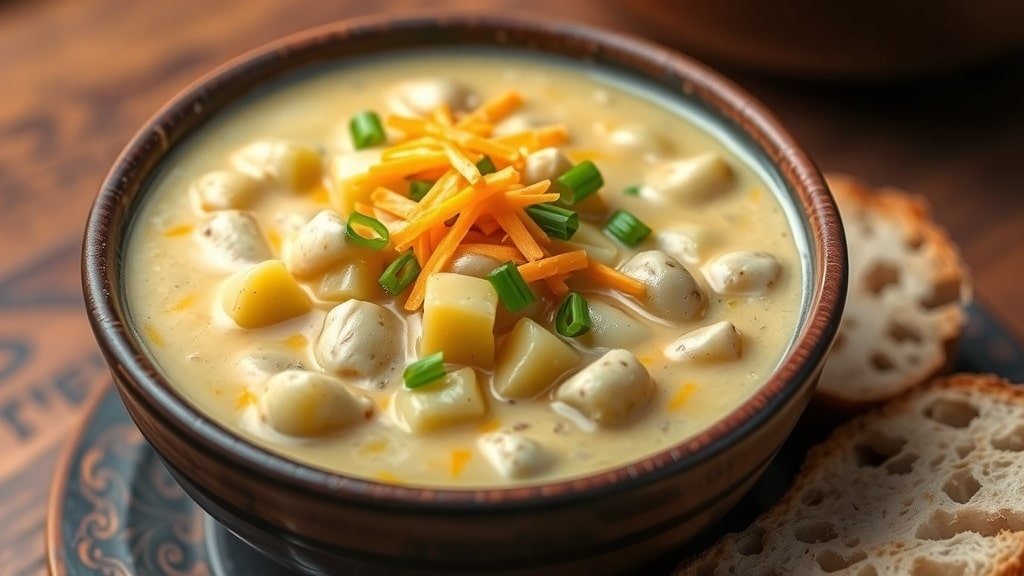 Slow Cooker Cheesy Potato Chowder