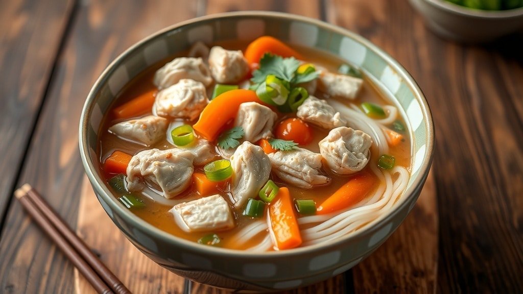 Slow Cooker Asian Chicken Noodle Soup