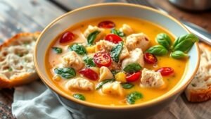 Slow Cooker Creamy Tuscan Soup
