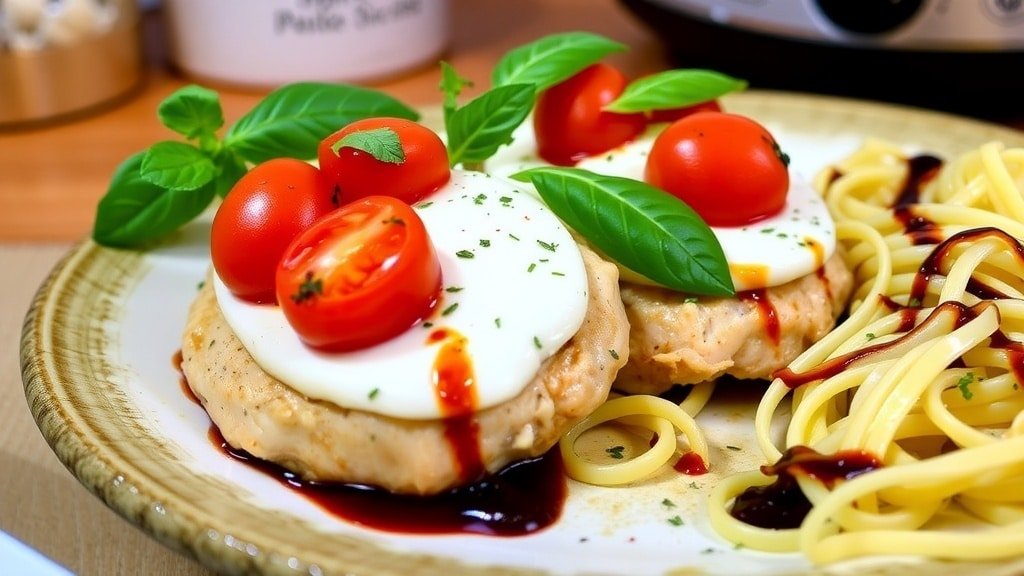 Crockpot Chicken Caprese