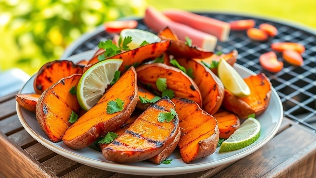 Grilled Chili Lime Sweet Potatoes