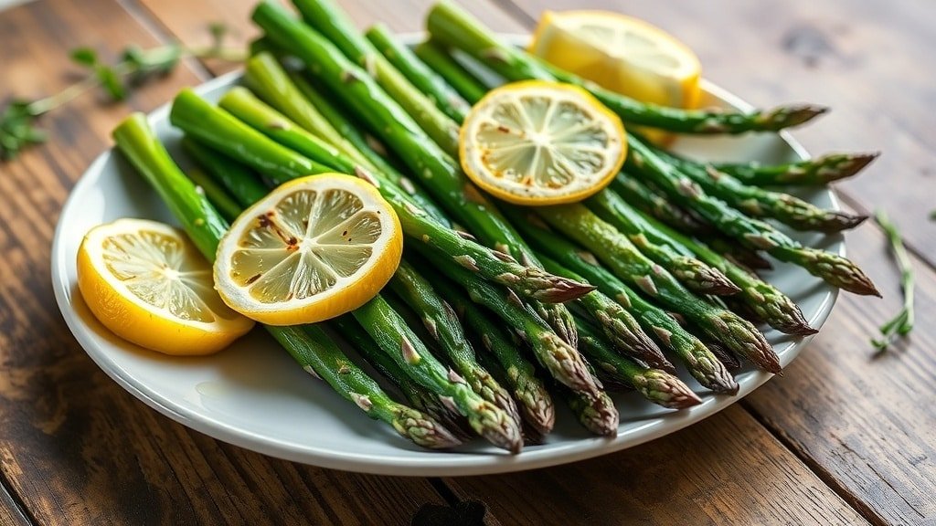 Grilled Lemon Garlic Asparagus