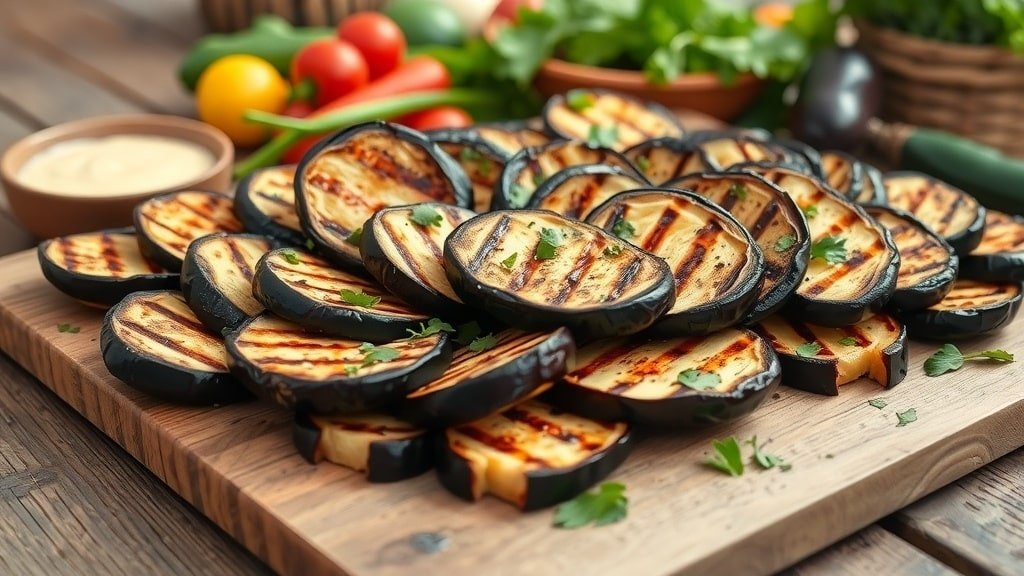 Grilled Garlic Herb Eggplant