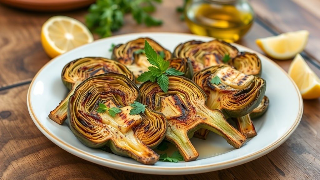 Grilled Lemon Herb Artichokes