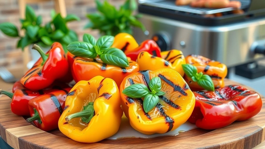Grilled Italian Herb Peppers