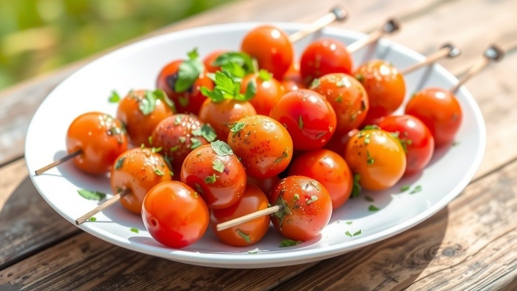 Grilled Herb Tomato Skewers