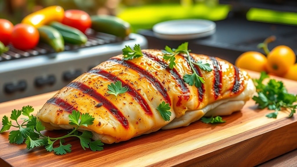 Grilled Garlic Herb Chicken Breast
