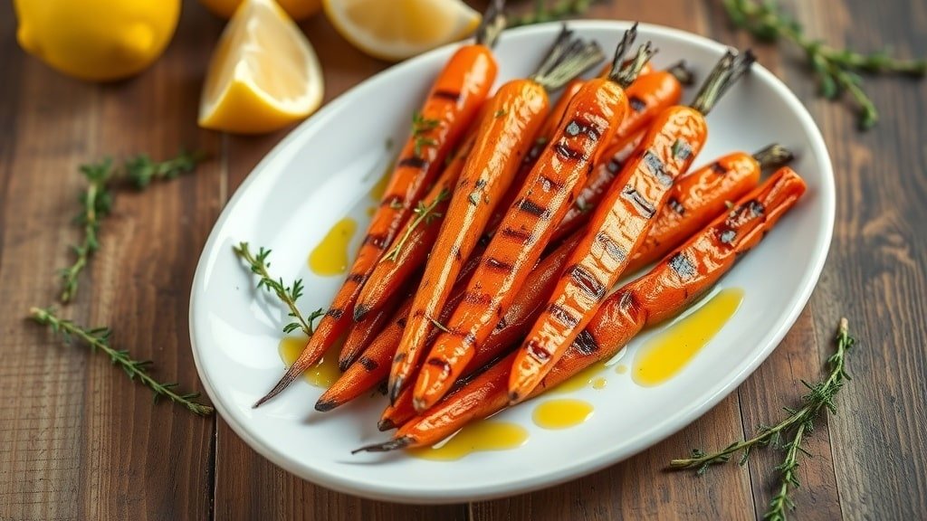 Grilled Lemon Thyme Carrots