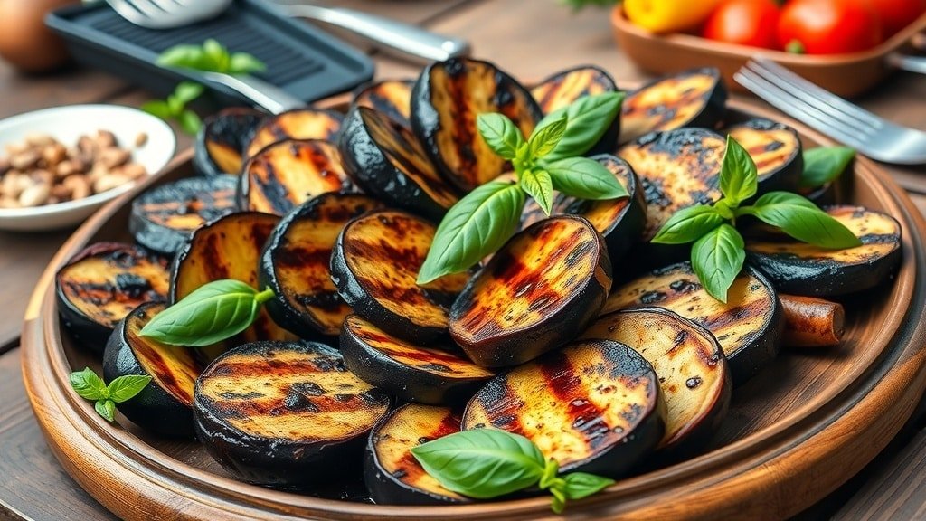 Grilled Balsamic Eggplant Slices