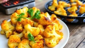 Grilled Parmesan Cauliflower Bites