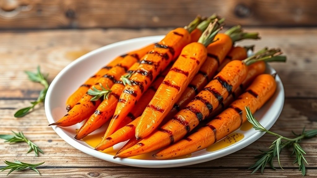 Grilled Rosemary Carrot Spears
