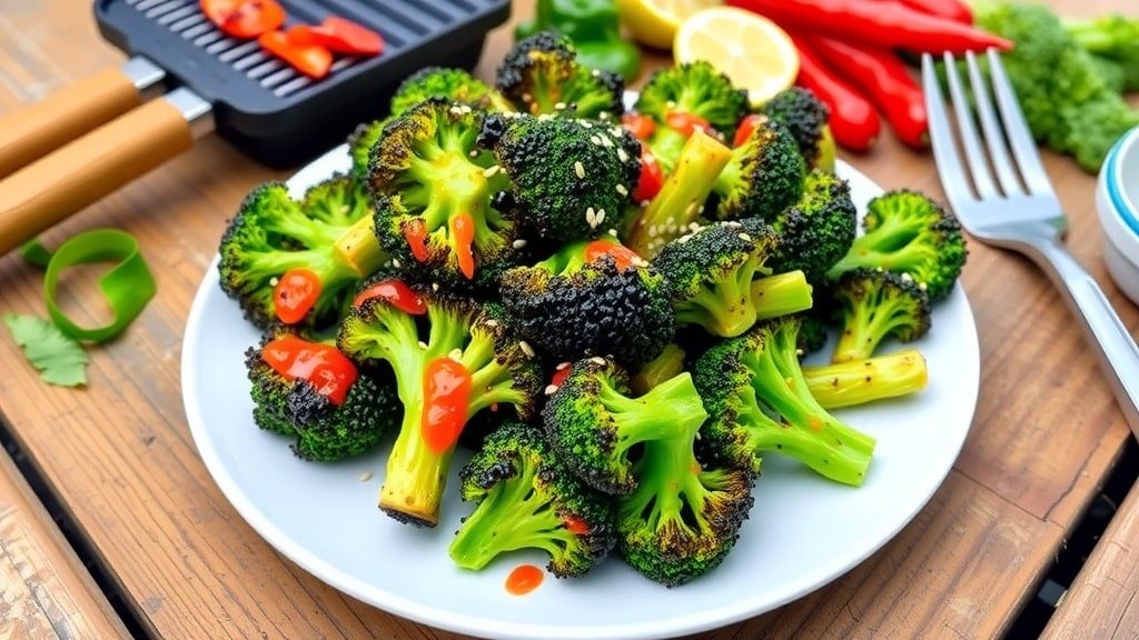 Grilled Sweet Chili Broccoli