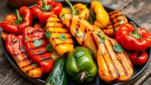 Grilled Chili Lime Bell Peppers