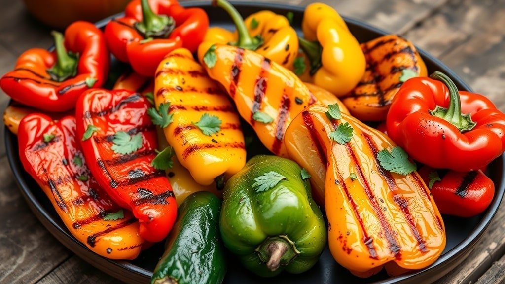 Grilled Chili Lime Bell Peppers
