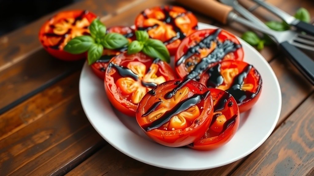 Grilled Balsamic Tomato Halves