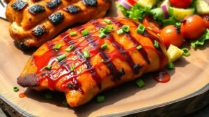 Grilled Honey Sriracha Chicken