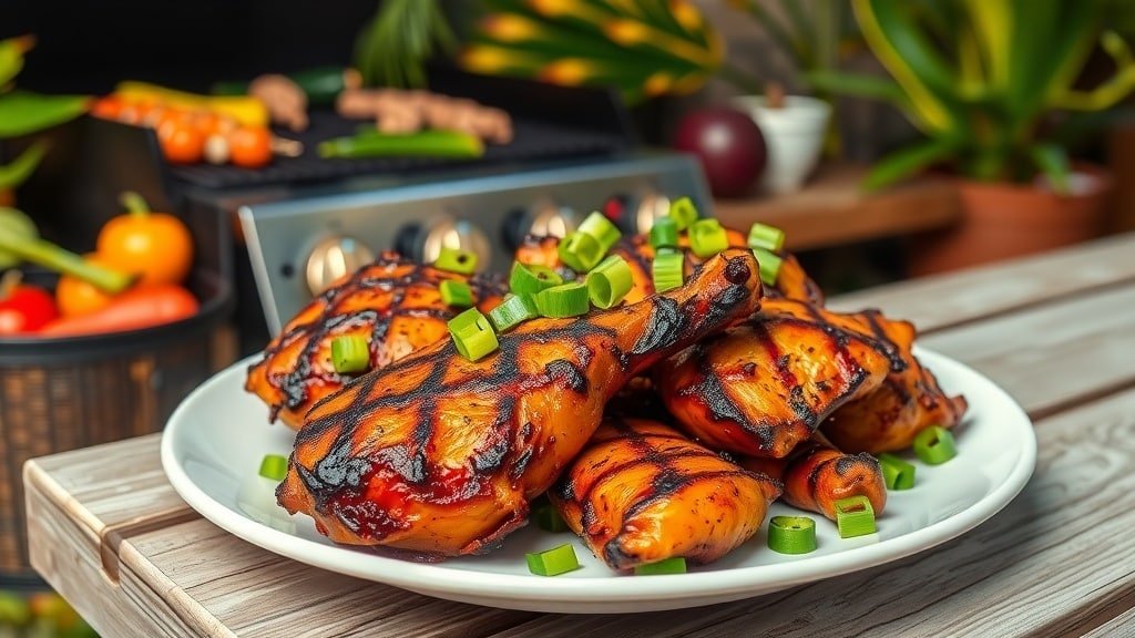 Grilled Jamaican Jerk Chicken