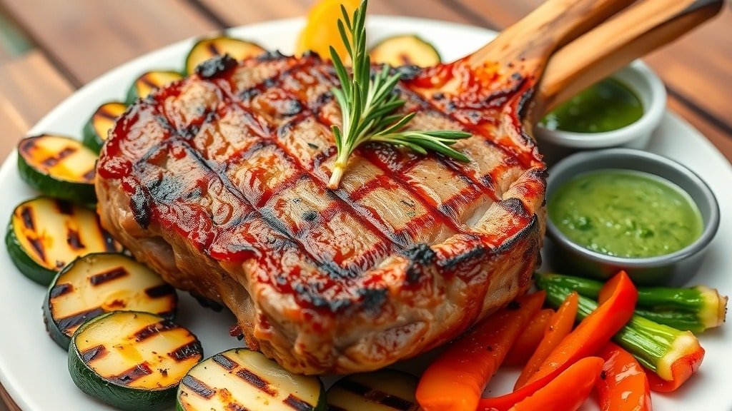 Grilled Garlic Rosemary Lamb