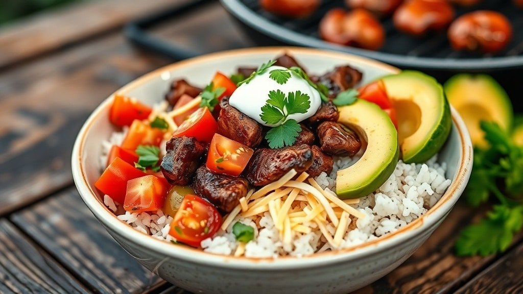 Grilled Steak Burrito Bowls